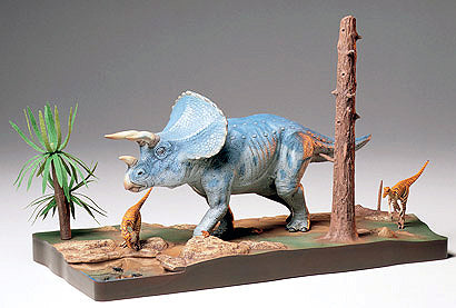 TAMIYA 1/35 Triceratops Dinosaur Diorama Set