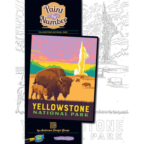 MASTER PIECES  National Parks - Yellowstone Paint by Number