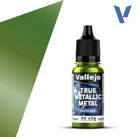 VALLEJO 	18ml Bottle Amber Green (Airbrush) True Metallic Metal