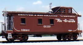 PIKO G D&RGW Wood Side Caboose