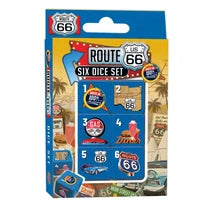 MASTER PIECES Route 66 - 100th Anniversary - 6-Piece Dice Set