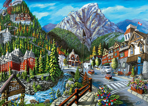 RAVENSBURGER 1000-PIECE PUZZLE Welcome to Banff
