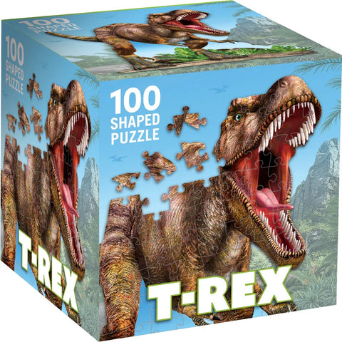 MASTER PIECES 100-PIECE PUZZLE T-Rex Shaped