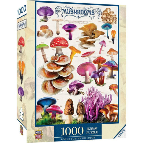MASTER PIECES 1000-PIECE PUZZLE Field Guide - Mushrooms