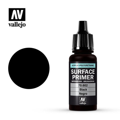 VALLEJO 17ml Bottle Black Surface Primer