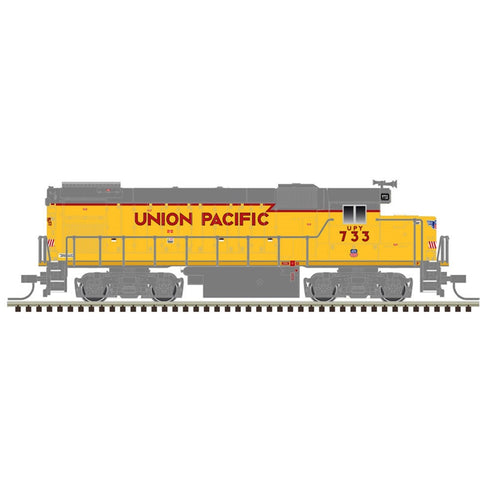 ATLAS N  EMD GP15-1 UP Union Pacific #733 (yellow, red, gray, Baby Wings) Standard DC