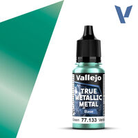 VALLEJO 18ml Bottle Beetle Green (Base) True Metallic Metal
