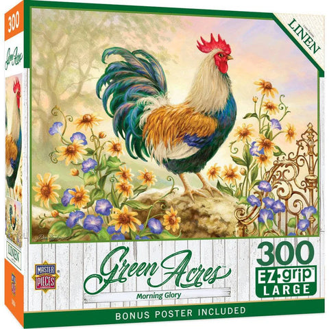 MASTER PIECES 300-PIECE PUZZLE EZ GRIP Green Acres - Morning Glory