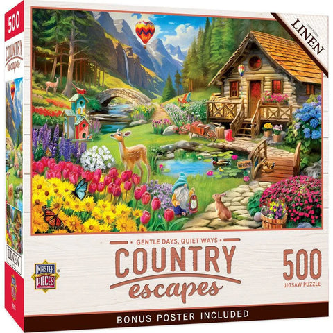 MASTER PIECES 500-PIECE PUZZLE Country Escapes - Gentle Days, Quiet Ways