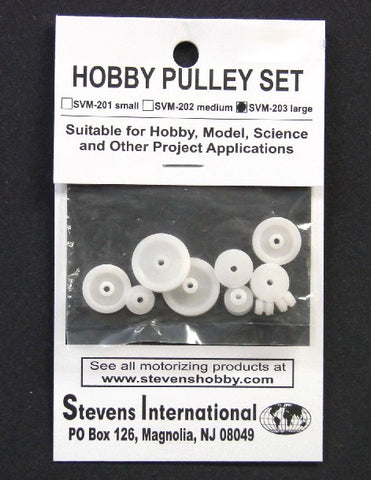 STEVENS 	Assorted Large Plastic Pulley Set (1.9mm ID) (10pcs)