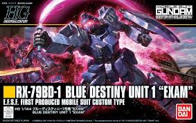 BANDAI 1/144 HG  Blue Destiny Unit 1 (EXAM)