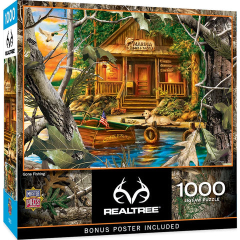 MASTER PIECES 1000-PIECE PUZZLE Realtree - Gone Fishing