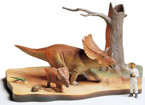 TAMIYA 1/35 Chasmosaurus Dinosaur Diorama Set