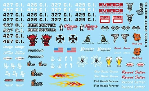 GOFER 1/24-1/25 Stuff Sheet #3 - Hemi, Everide, Hoosier,