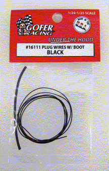 GOFER 1/24-1/25 Black Plug Wire 2ft. w/Boot