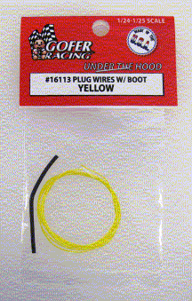 GOFER  1/24-1/25 Yellow Plug Wire 2ft. w/Boot