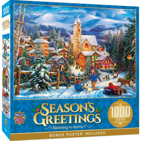 MASTER PIECES 1000-PIECE PUZZLE Holiday in Harmony Hills