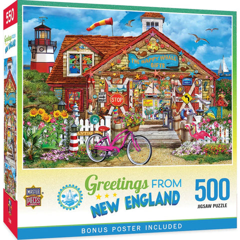 MASTER PIECES 500-PIECE PUZZLE Greetings From New England