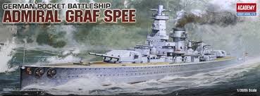 ACADEMY 1/350 GRAF SPEE BATTLESHIP