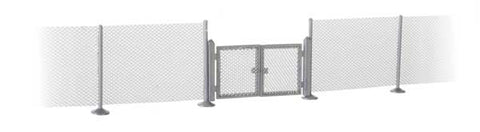WALTHERS HO Metal Industrial Fence -- Kit - Approximately 1" x 37-1/2" .25 x 95.2cm