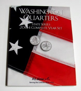 HE HARRIS 2004 Complete Year Washington State Quarters Coin Folder