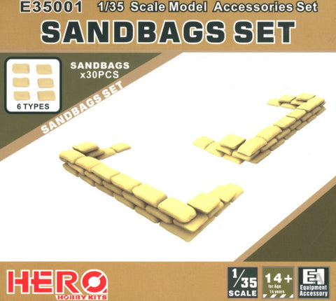 HERO HOBBY 1/35 Sandbags Set (30pcs)