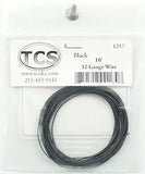 TCS 32-Gauge Wire - 20' 6.1m Roll -- Black