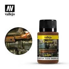 VALLEJO 	40ml Bottle Brown Engine Soot Weathering Effect