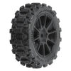 PROLINE Badlands MX 1.9" All-Terrain Buggy Tires (4) Mounted on Mach-10 Black 1.9" 12mm Hex Wheels for Typhon GROM 4x4 Front or Rear