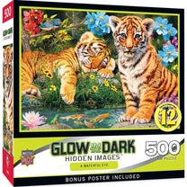 MASTER PIECES 500-PIECE PUZZLE Hidden Images - A Watchful Eye