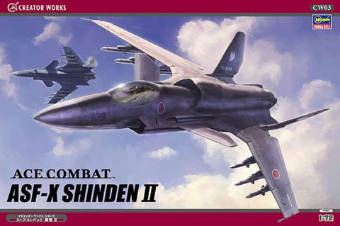 HASEGAWA 1/72 Ace Combat ASF-X Shinden II Jet Fighter (Ltd Edition)