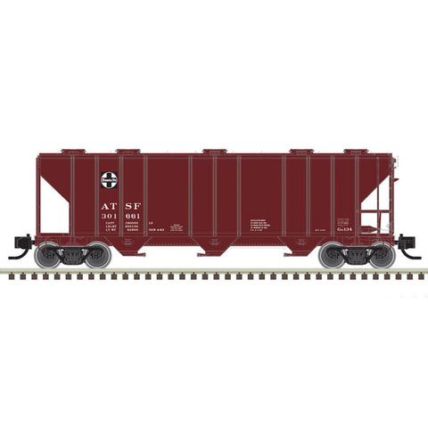 ATLAS N Covered Hopper, PS-4000 3-Bay, ATSF #301704
