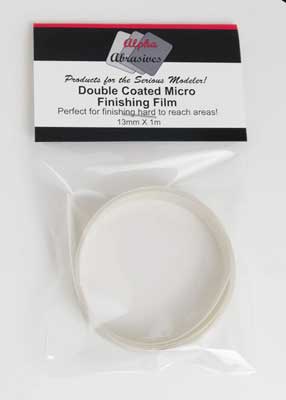 PROFILE Double-Coated Micro Finishing Film -- Double-Sided 150 & 320 Grit, 1/2 x 40"