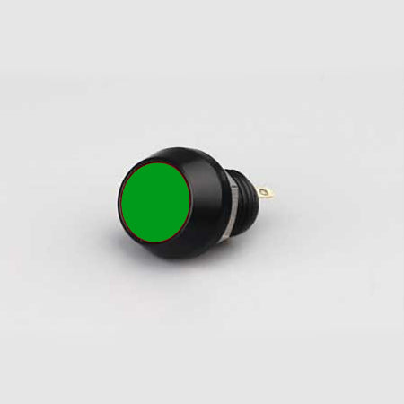 MINIATRONICS Illuminated Latching SPST Pushbutton Switches -- Green pkg(2) - Resistors