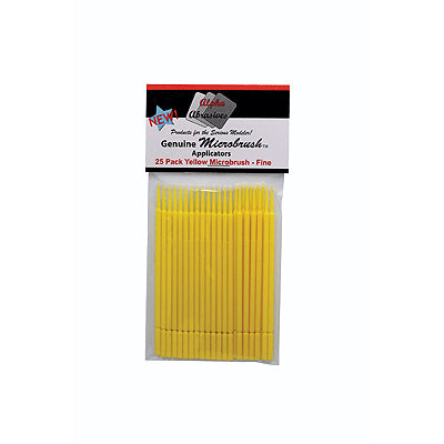 MICROBRUSH Alpha Yellow: Fine Applicator (25/pk)