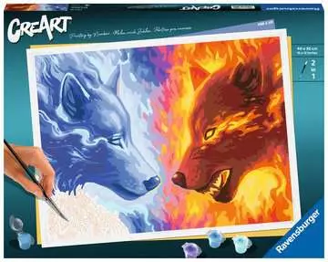 CREART Fire & Ice Paint by Number 12x16