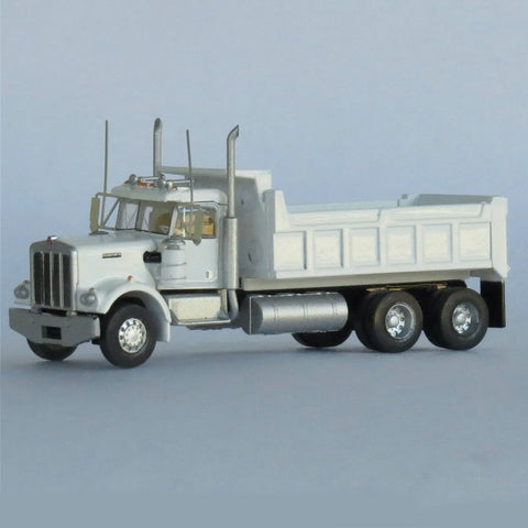N KENWORTH W900 DUMP TRUCK 3-AXLE WHITE