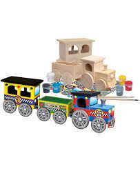 MASTERPIECES Classic Wood Paint Kit - Toy Train