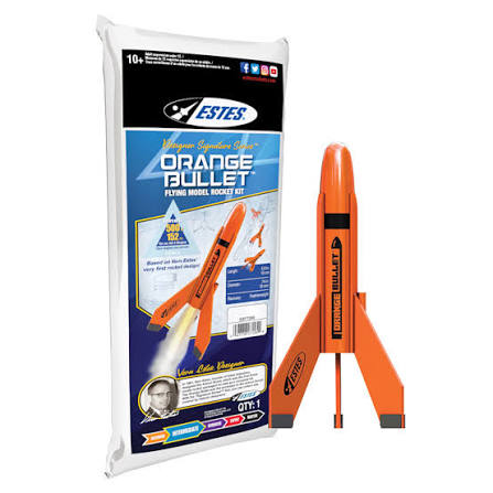 ESTES ROCKET Orange Bullet Designer Signature Series Intermediate