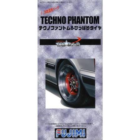 FUJIMI 1/24 Techno Phantom 14" Tire & Wheel Set (4)