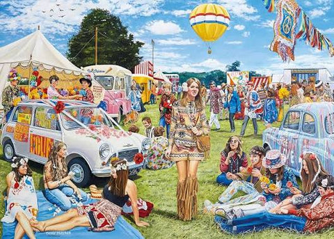 RAVENSBURGER 1000-PIECE FLOWER FESTIVAL PUZZLE
