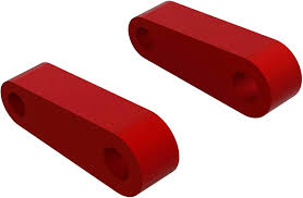 ARRMA ALUMINUM FR SUSPENSION MOUNTS (Red) (2pcs)