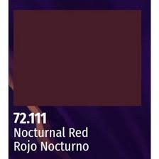 VALLEJO 18ml Bottle Nocturnal Red Game Color