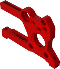 ARRMA ALUMINUM MOTOR MOUNT (RED)