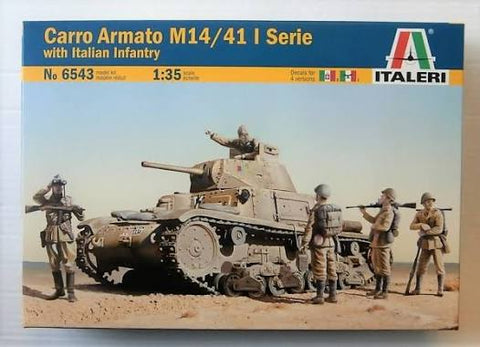 ITALERI 1/35 Carro Armato M14/41 I Series with Italian Infantry