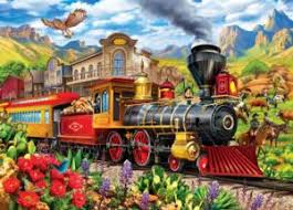 MASTER PIECES 1000-PIECE PUZZLE Frontier Rails
