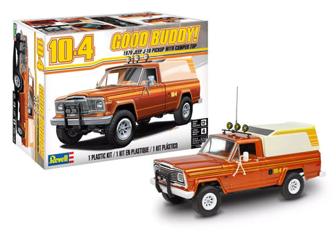 REVELL 1/24 1979 Jeep J10 Pickup Truck w/Camper Top
