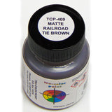 ACRYLIC  PAINT MATTE RR TIE BROWN 1 OZ