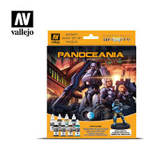 VALLEJO 17ml Bottle Infinity Panoceania Miniature Figures Model Color Paint Set (8 Colors)