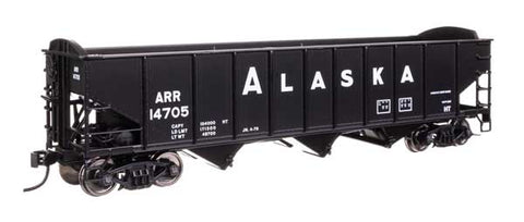 WALTHERS HO 70-Ton AAR 3-Bay Open Hopper - Ready to Run -- Alaska #14705